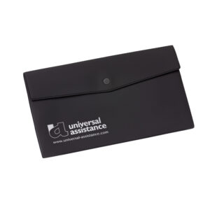 porta documentos del auto negro
