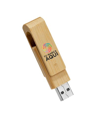 PENDRIVE GIRATORIO MADERA 408