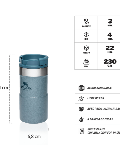 BOTELLA TERMICA STANLEY TRAVELMUG NEVERLEAK 251ML