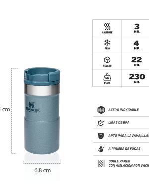 BOTELLA TERMICA STANLEY TRAVELMUG NEVERLEAK 251ML