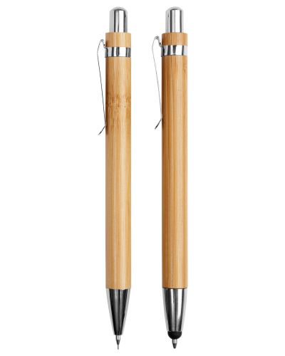 SET DE BOLIGRAFO Y LAPIZ MECANICO DE BAMBU NAGANO DUO BP258